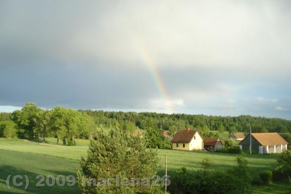 tęcza - widok z mojego okna